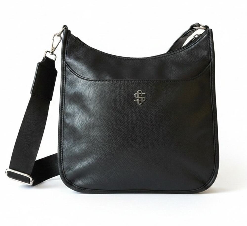 New Black Handbag Purse Faux Leather Hobo Bag Woman's Ssatchel Adjustable Strap
